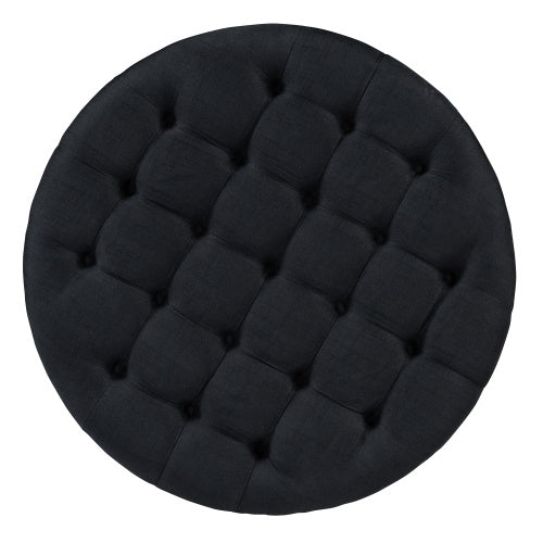 Tufted Ottoman Coffee Table with Storage Shelf MJ STORE