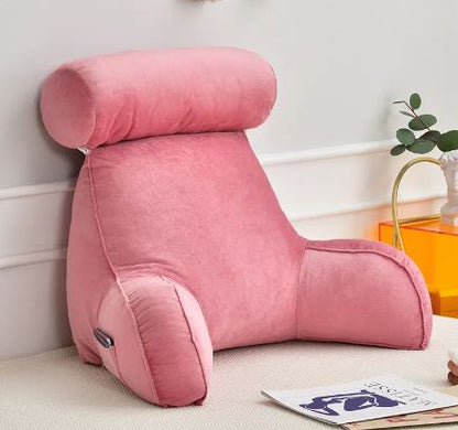 Oversized Back Support Reading Pillow with Armrests MJ STORE
