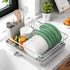 Compact Stainless Steel Dish Drying Rack MJ STORE