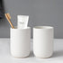 Ceramic Bathroom Toothbrush Holder Set MJ STORE