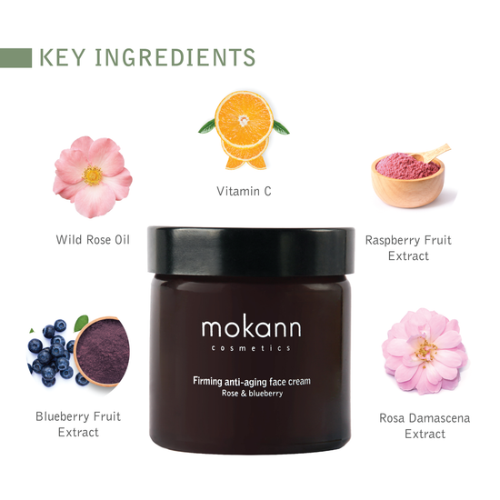 Firming Anti-Aging Face Cream with Rose and Blueberry