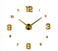Large Artistic Metal Wall Clock with Mirror Accent MJ STORE