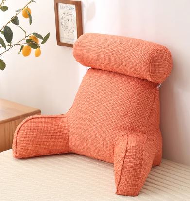 Oversized Back Support Reading Pillow with Armrests MJ STORE