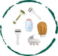 6-Piece Skincare Tools Set - Ice Roller, Jade Roller & More