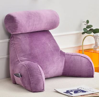 Oversized Back Support Reading Pillow with Armrests MJ STORE