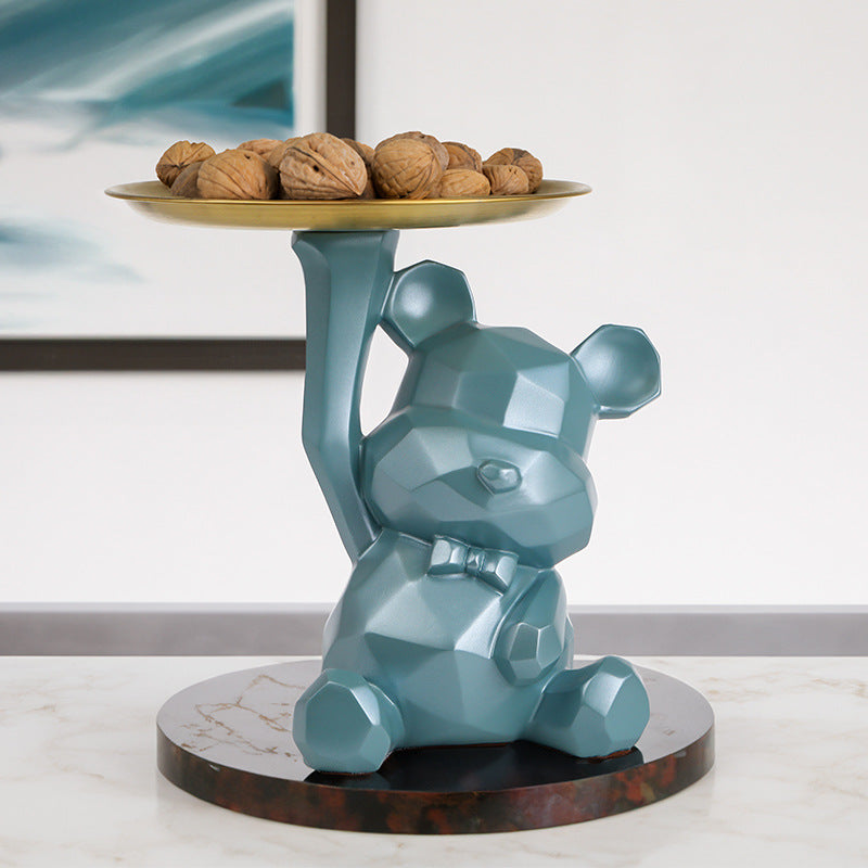 Geometric Bear Decorative Tray