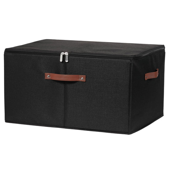 Foldable Lidded Fabric Storage Bin MJ STORE
