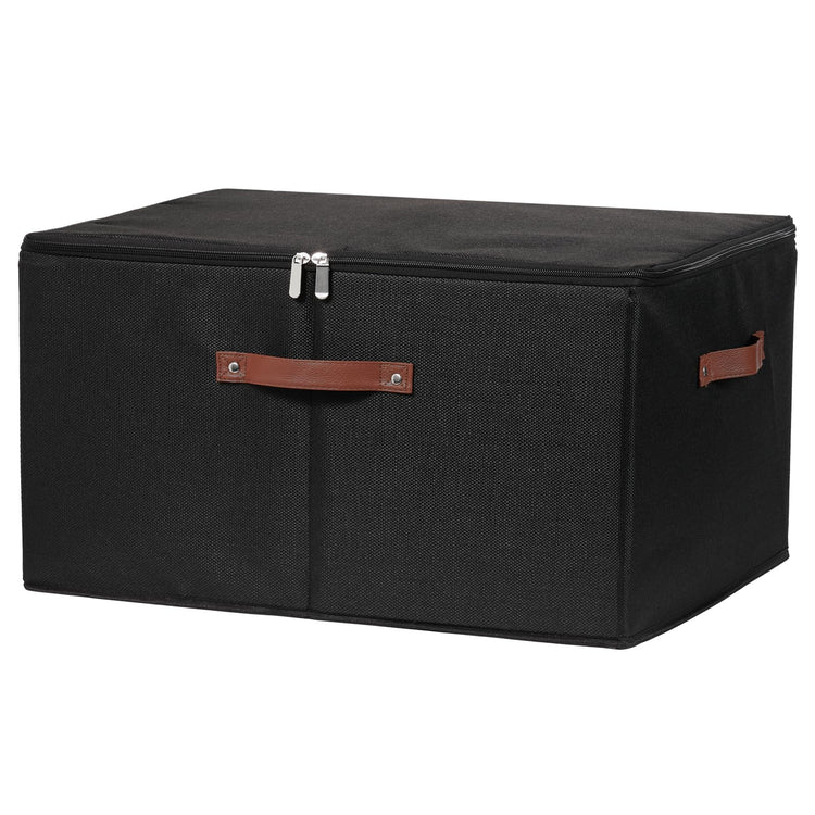 Foldable Lidded Fabric Storage Bin MJ STORE