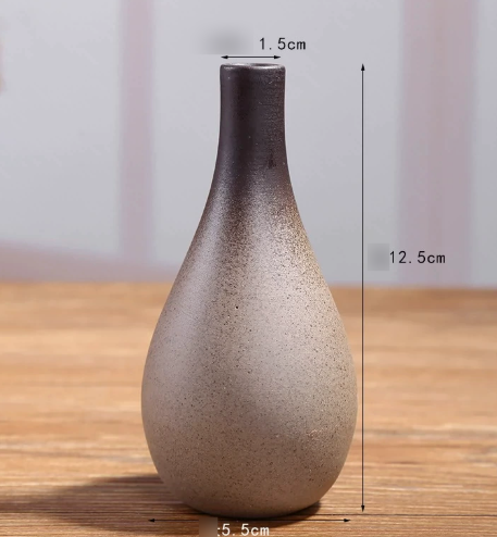 Vintage Ceramic Zen Flower Vase for Home Decor