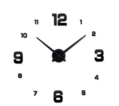 Large Artistic Metal Wall Clock with Mirror Accent MJ STORE