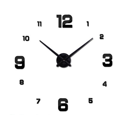 Large Artistic Metal Wall Clock with Mirror Accent MJ STORE