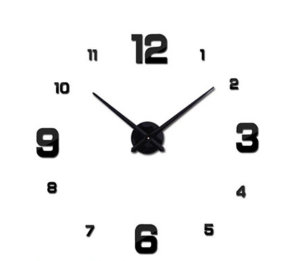 Large Artistic Metal Wall Clock with Mirror Accent MJ STORE
