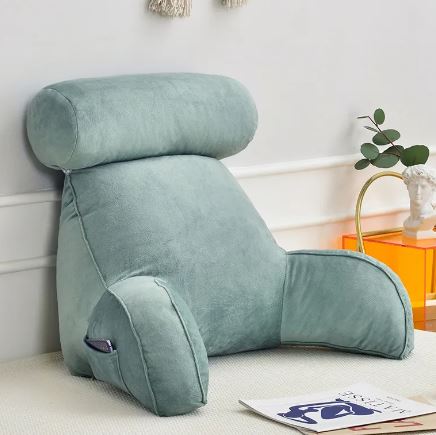 Oversized Back Support Reading Pillow with Armrests MJ STORE