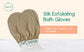 100% Mulberry Silk Exfoliating Bath Gloves