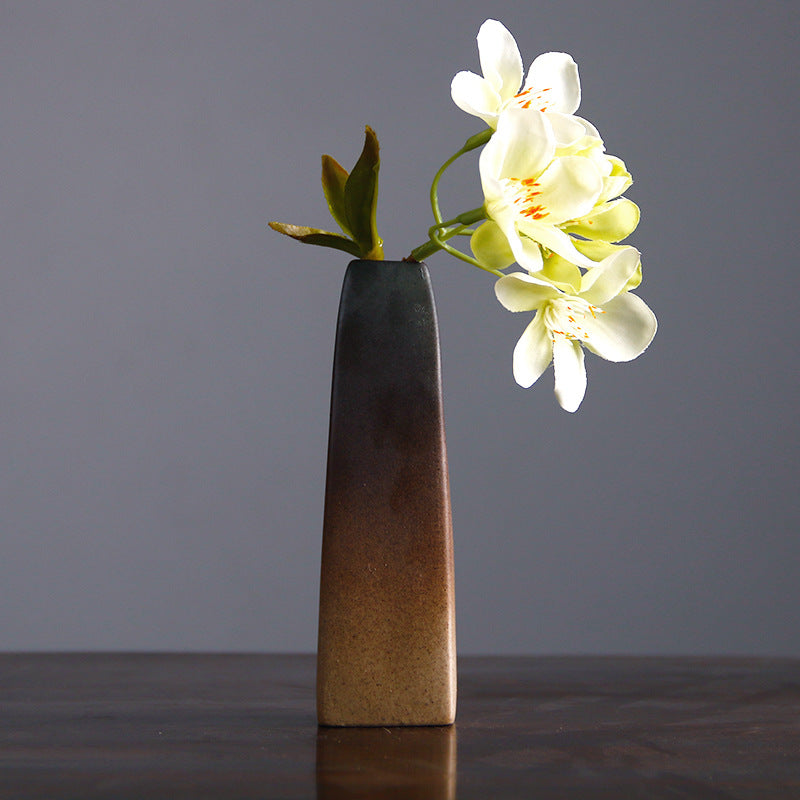 Vintage Ceramic Zen Flower Vase for Home Decor