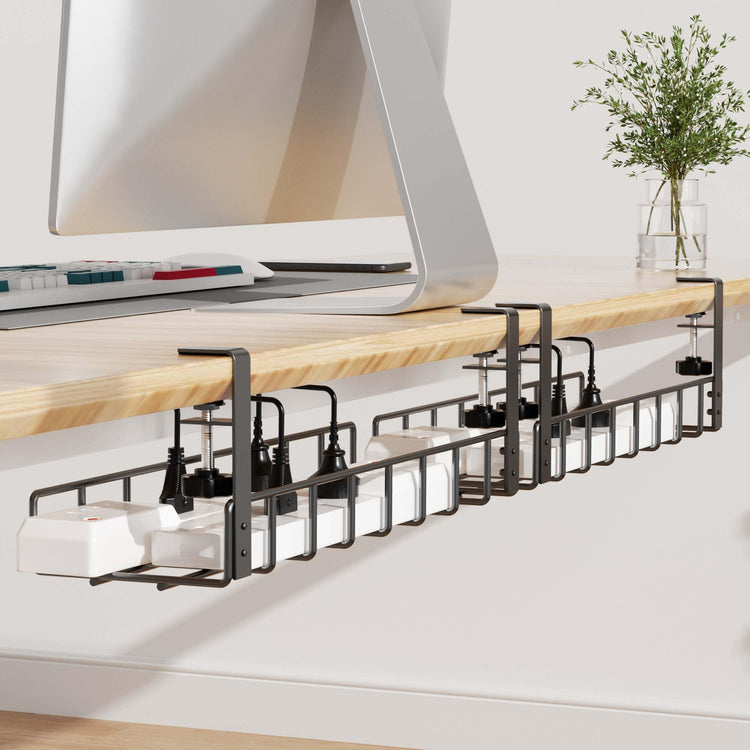 Under-Desk Cable Management Tray (Heavy-Duty Metal) MJ STORE