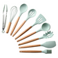 Heat-Resistant Silicone Kitchen Utensil Set with Holder MJ STORE