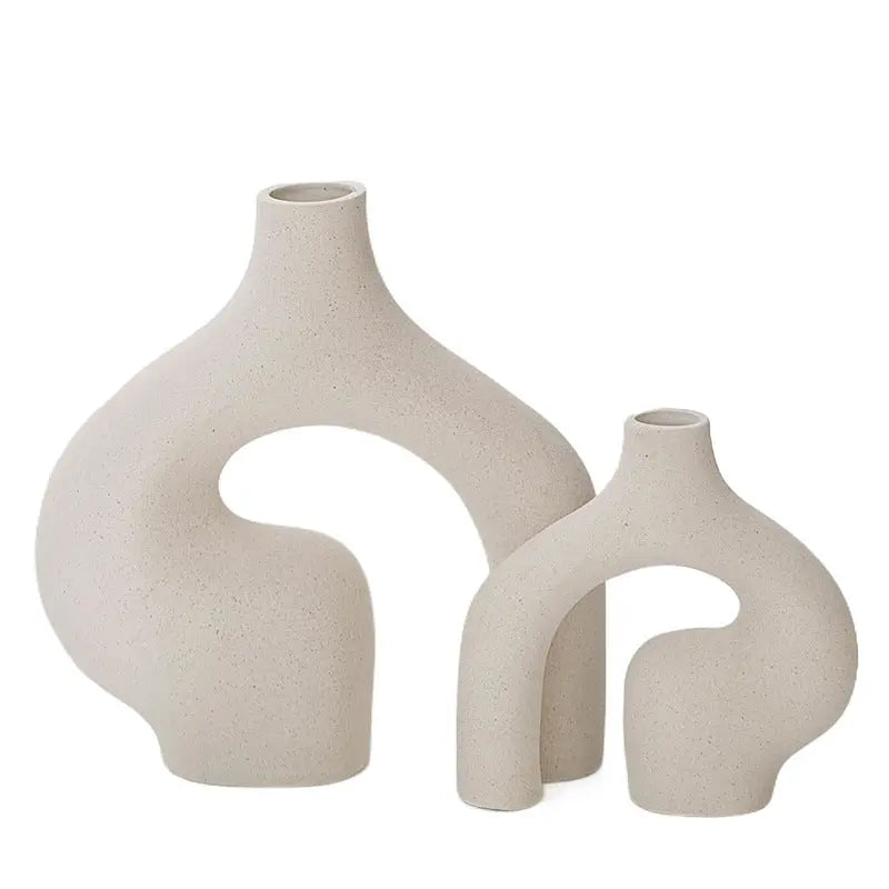 Nordic Matte Ceramic Flower Vase MJ STORE