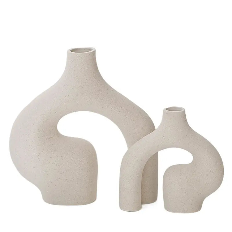 Nordic Matte Ceramic Flower Vase MJ STORE