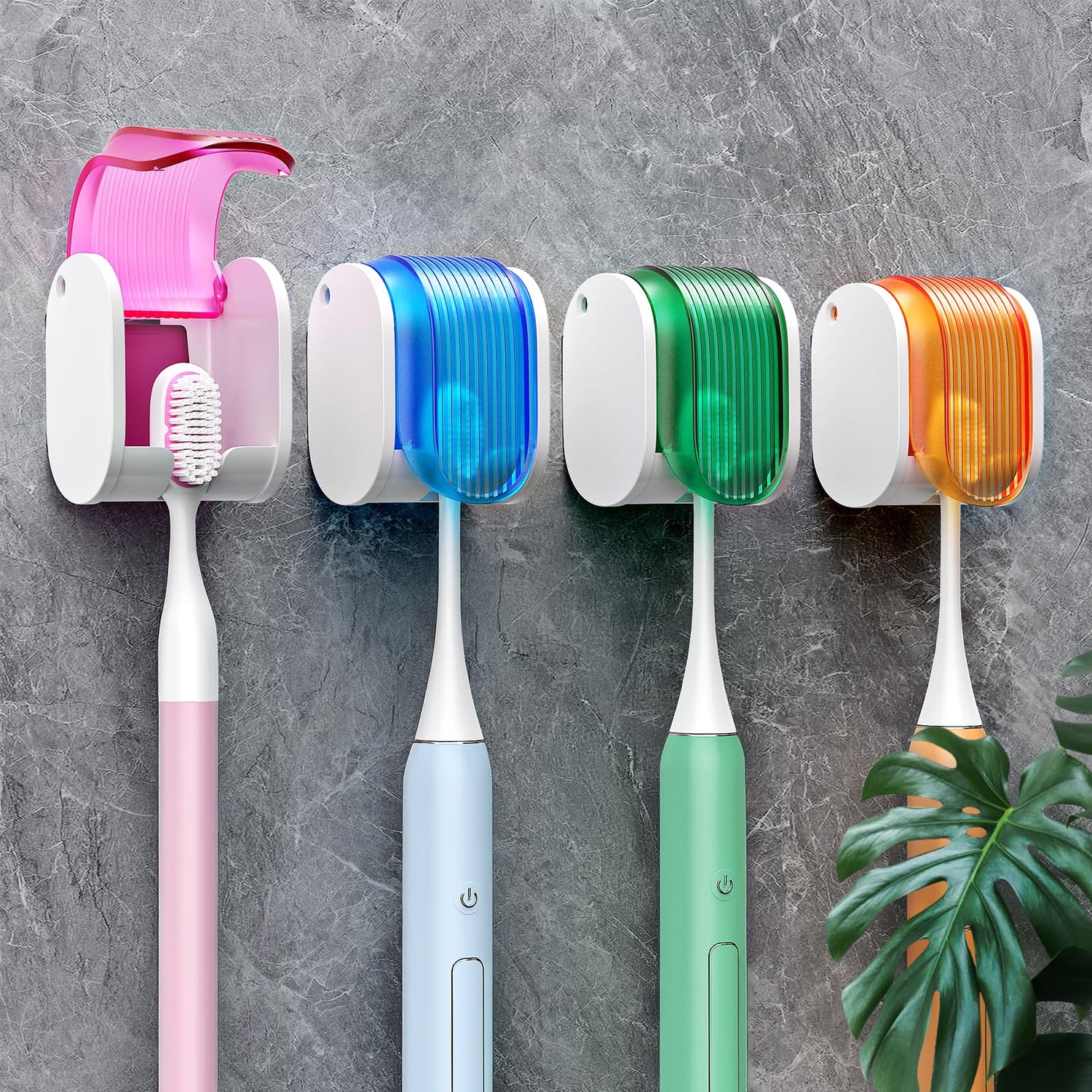 Wall-Mounted Hygienic Toothbrush Holder MJ STORE
