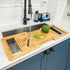 Expandable Bamboo Over-Sink Cutting Board MJ STORE
