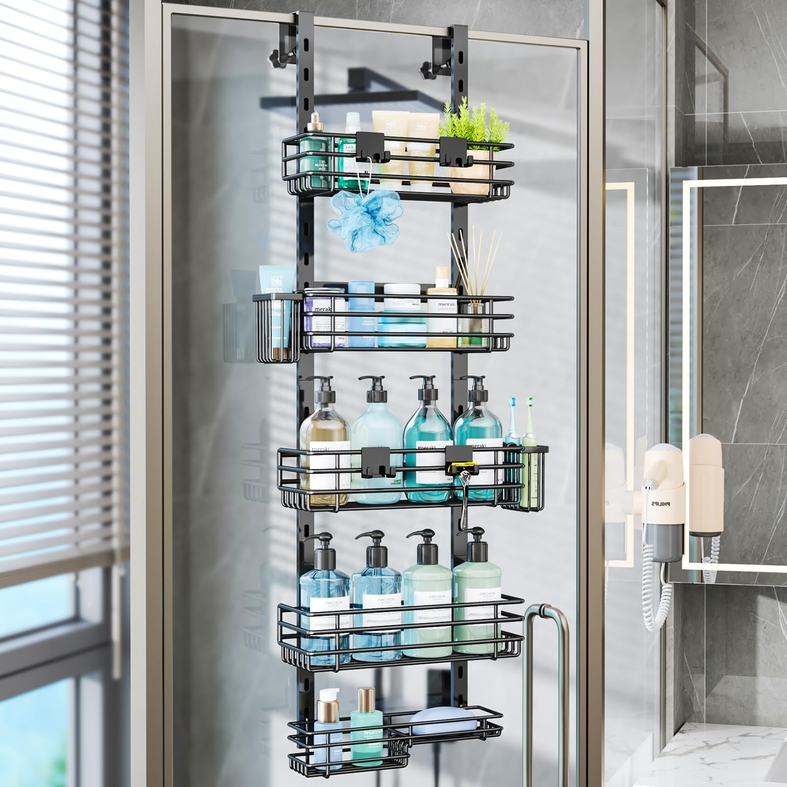 5-Tier Over-Door Shower Caddy
