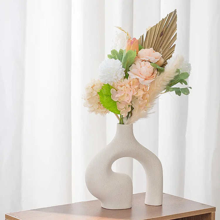 Nordic Matte Ceramic Flower Vase MJ STORE