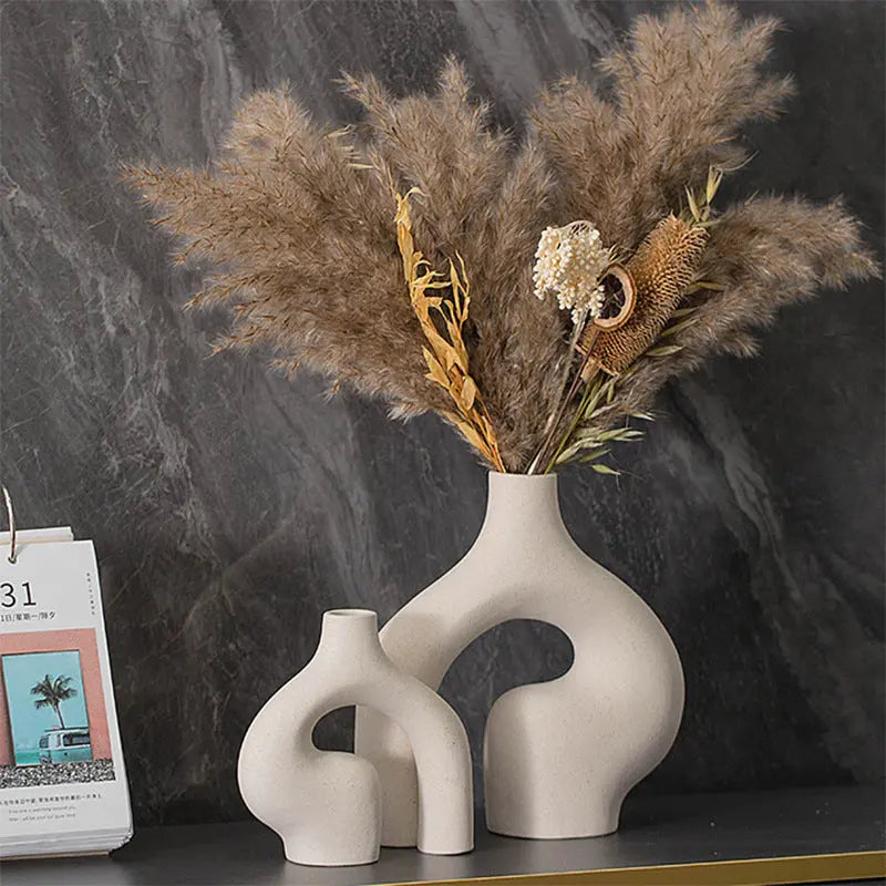 Nordic Matte Ceramic Flower Vase MJ STORE