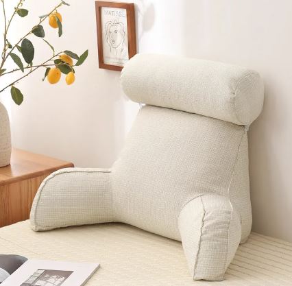 Oversized Back Support Reading Pillow with Armrests MJ STORE