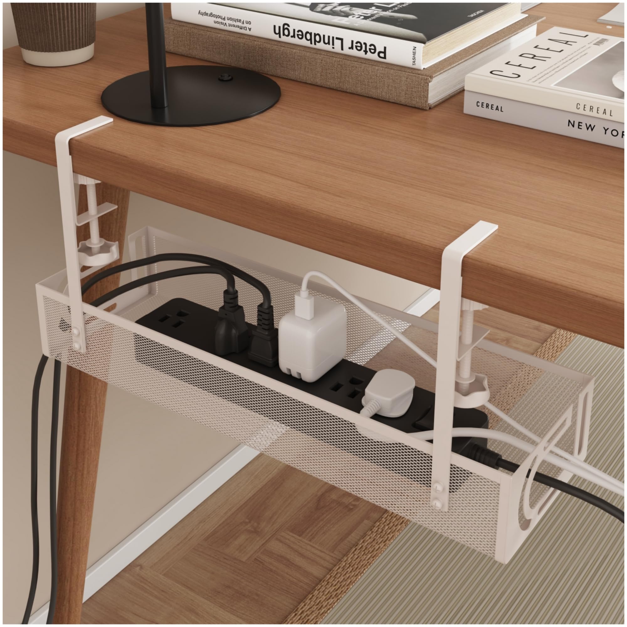 Under-Desk Wire Organizer Tray
