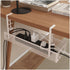 No-Drill Under-Desk Wire Organizer Tray MJ STORE