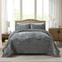 Luxury Velvet King Quilt Set with Pillow Shams MJ STORE