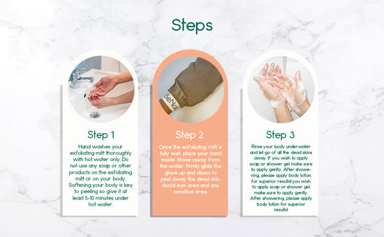 100% Mulberry Silk Exfoliating Bath Gloves