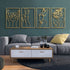 Gold 3D Metal Abstract Wall Art (Set of 4) MJ STORE