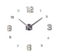 Large Artistic Metal Wall Clock with Mirror Accent MJ STORE