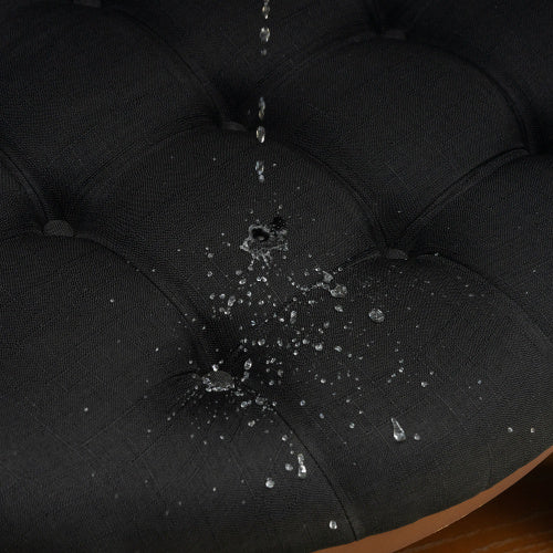Tufted Ottoman Coffee Table with Storage Shelf MJ STORE