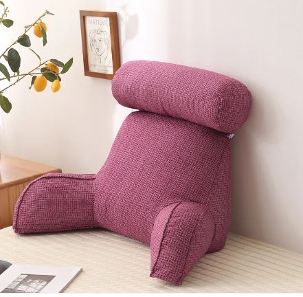 Oversized Back Support Reading Pillow with Armrests MJ STORE