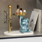 Geometric Bear Resin Decorative Tray MJ STORE